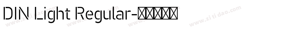 DIN Light Regular字体转换